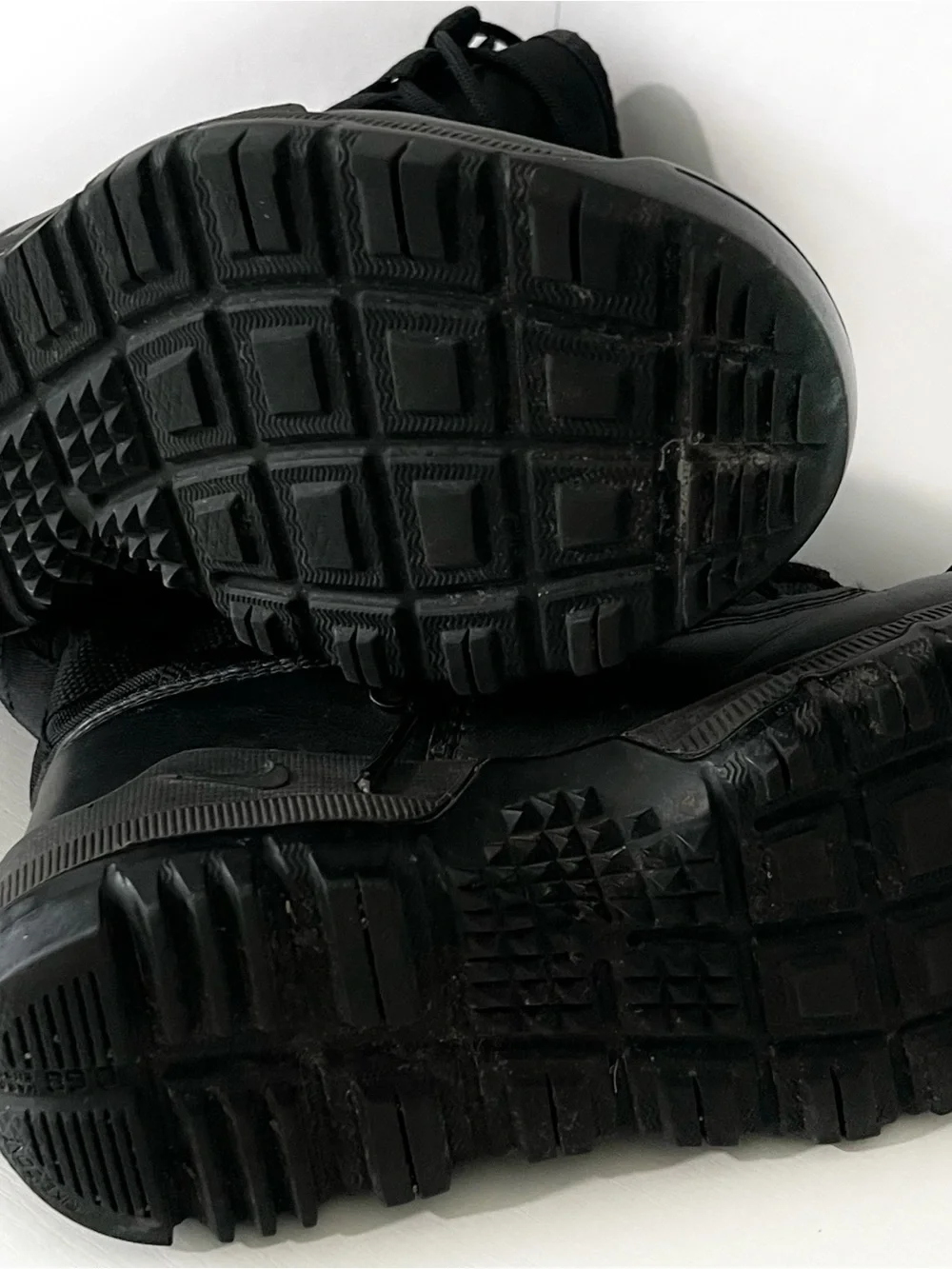 Nike Kids Black High-Top Lace Tactical Boots